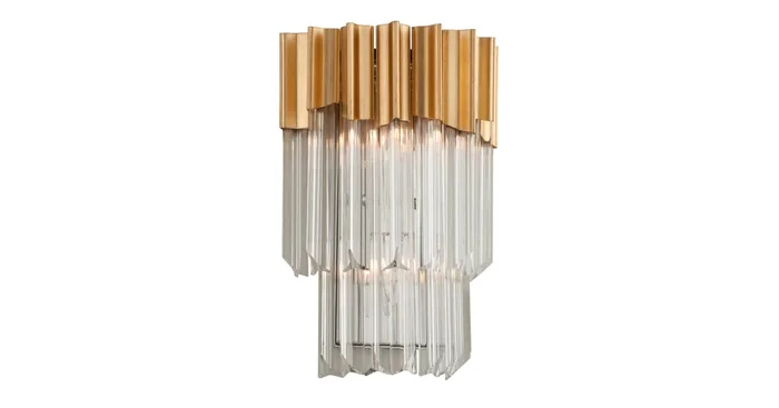 Corbett Lighting Charisma 2 Light 14-1/4″ High Wall Sconce with Crystal Shade