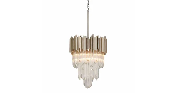 Corbett Lighting Mystique 4 Light 16″ Wide Chandelier with Glass Shade