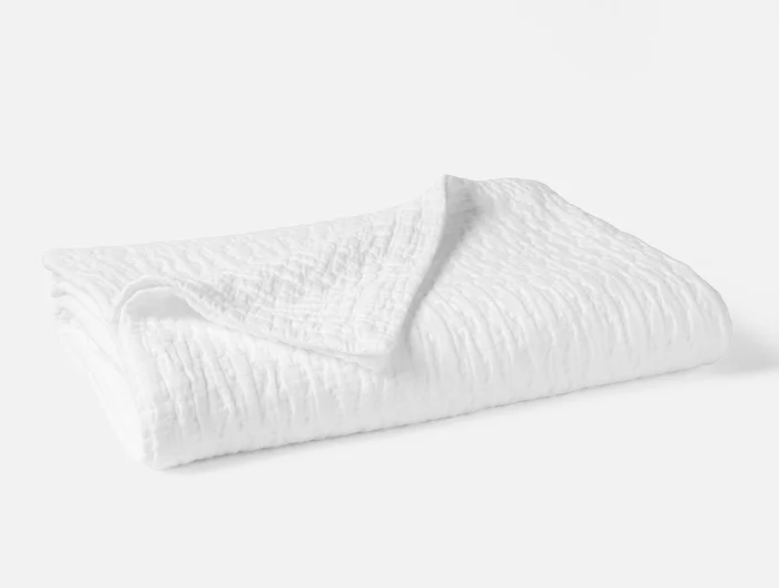 Coyuchi: Pescadero Matelasse Organic Blanket