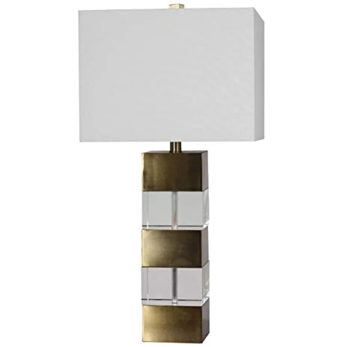 Crystal Metal Drum Shade Table Lamp – Bethel