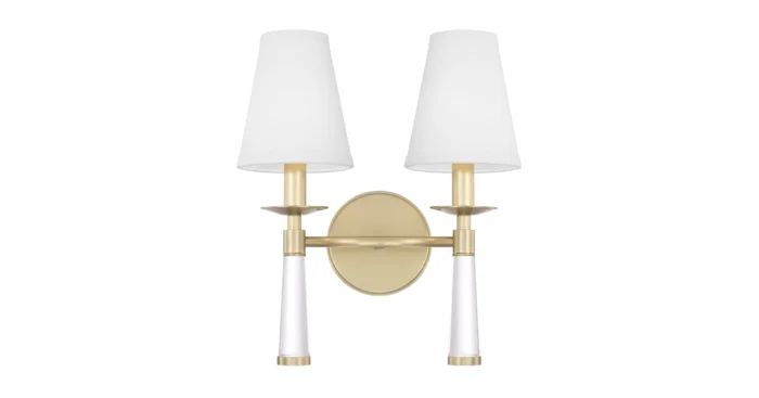 Crystorama Lighting Group Baxter 2 Light 15″ Tall Wall Sconce
