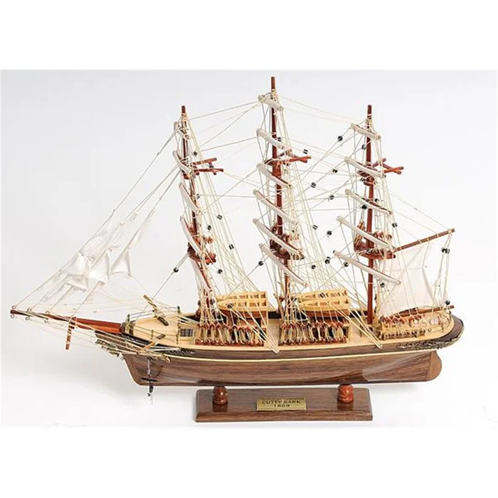 Cutty Sark Scale Model Handmade Wooden Ship Display