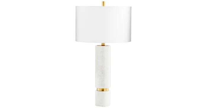 Cyan Design 1 Light 31″ Tall Column Table Lamp with Drum Shade