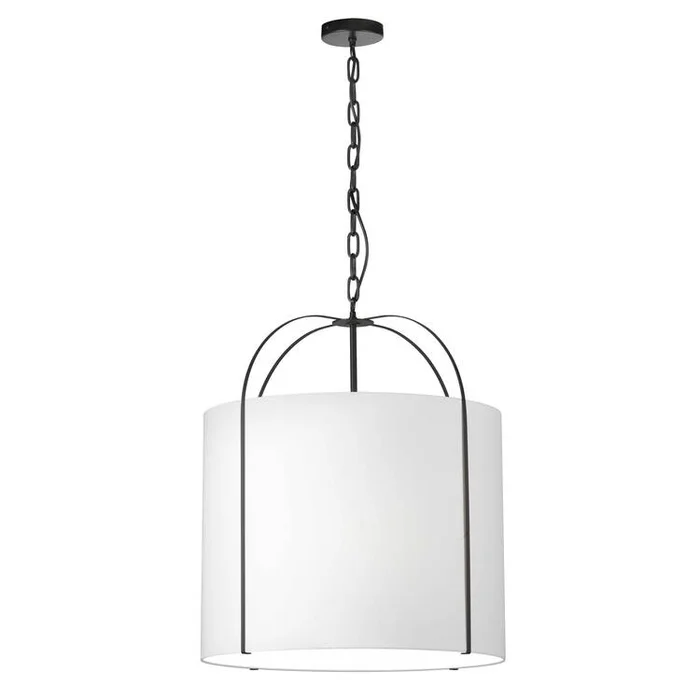 Dainolite 3 Light Incandescent Pendant Black with Black Shade