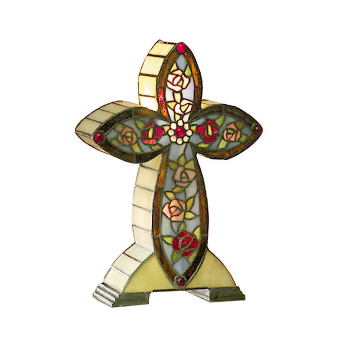 Dale Tiffany Flora Tiffany Cross Accent Table Lamp
