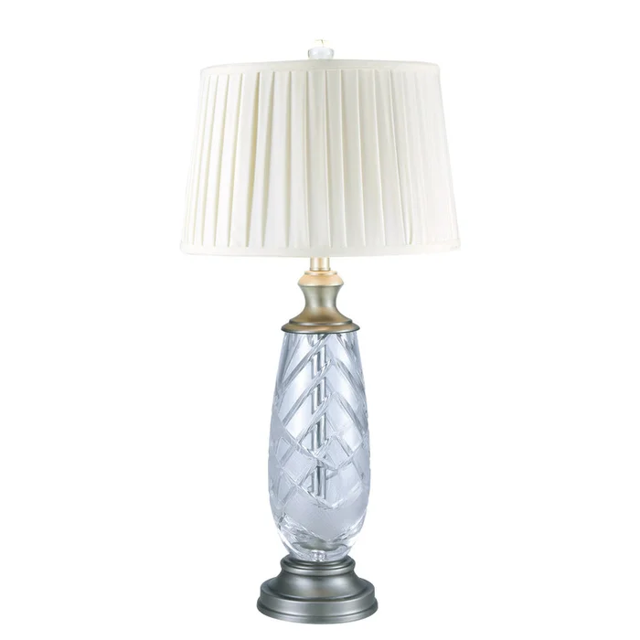 Dale Tiffany Lake Butler 24% Lead Crystal Table Lamp