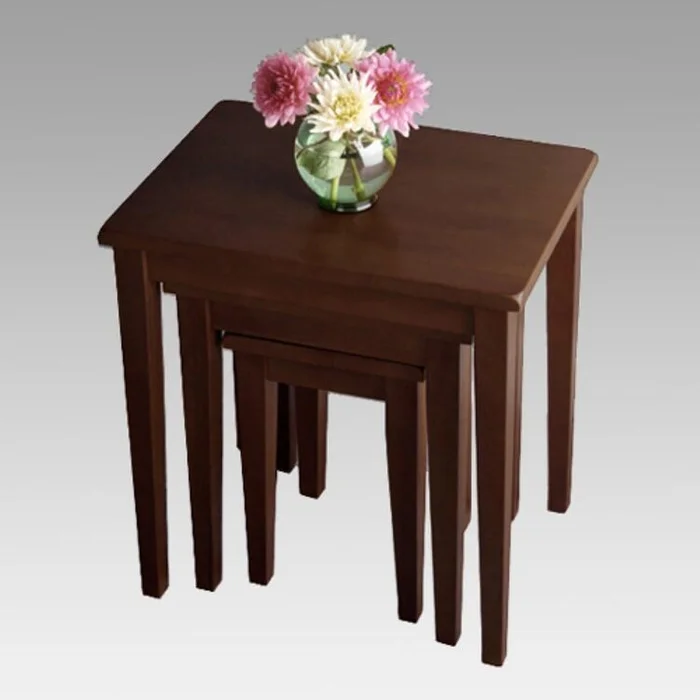 Dark Wood Stackable Nesting Tables 3pc Set – Winsome Wood