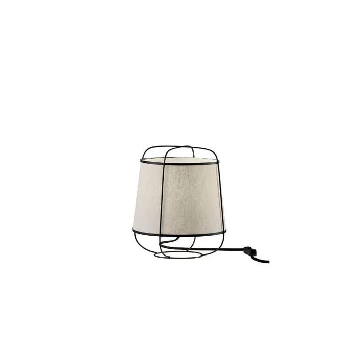 Decorative Metal Tabletop Lantern with Daisy Design and Soft Glass Shades – Adesso