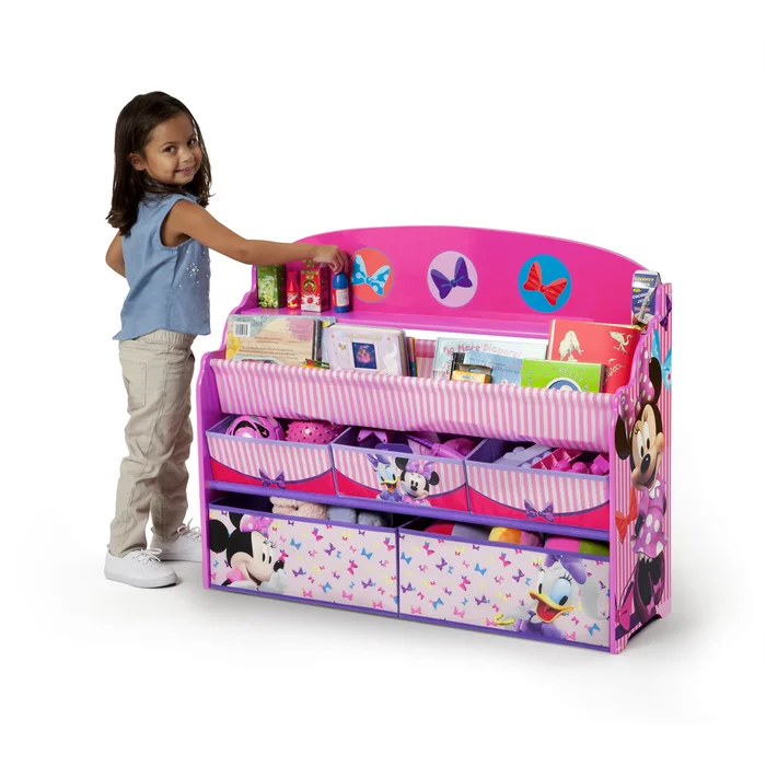 Delta Children Minnie Mouse Deluxe Book & Toy Organizer