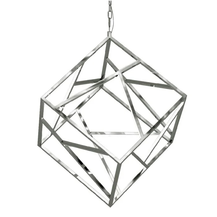 Design Living 20-Light Chrome LED Chandelier With White Acrylic Diffusers