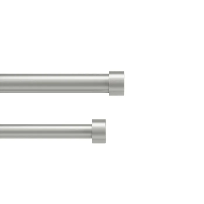 Double Adjustable Metal Curtain Rod Set Nickel/Steel 120-180 – Umbra