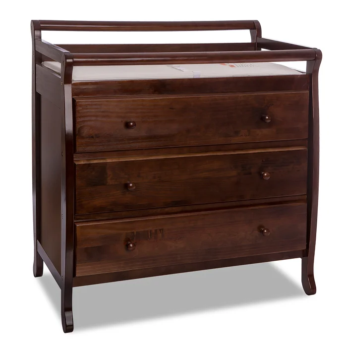 Dream on Me Liberty Collection 3 Drawer Changing Table in Cherry