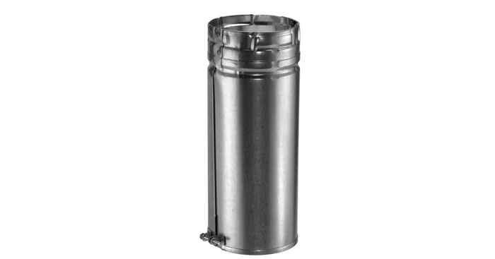 DuraVent 6″ Inner Diameter – Type B Round Gas Vent Pipe – Double Wall – 12″ Adjustable Pipe Length