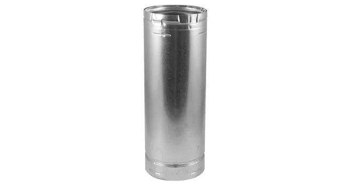 DuraVent 6″ Inner Diameter – Type B Round Gas Vent Pipe – Double Wall – 24″ Pipe Length