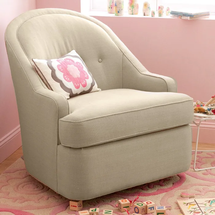 DwellStudio Savoy Glider in Linen Natural