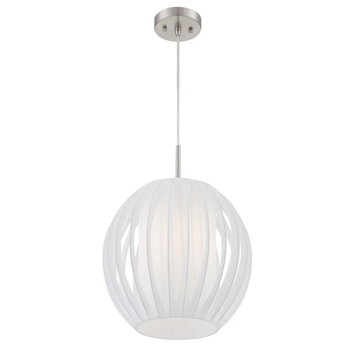 E27 A Type Pendant Light Shade White 60W LED Bulb Included – Lite Source