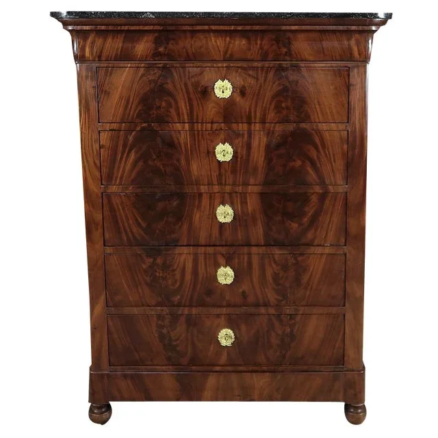 Early 19th Century Restoration Burl Mahogany Chiffonier