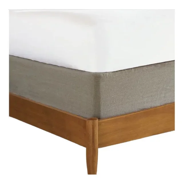 Eastern Accents Linen Breeze Taupe Box Spring Cover – Queen