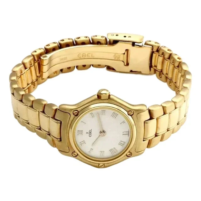Ebel Classic 18k Yellow Gold 20mm Ladies Quartz Wrist Watch 866902X