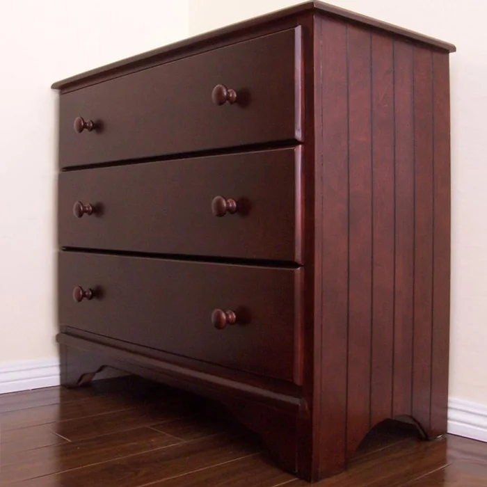 Eden Baby Nantucket 3 Drawer Chest in Dark Cherry