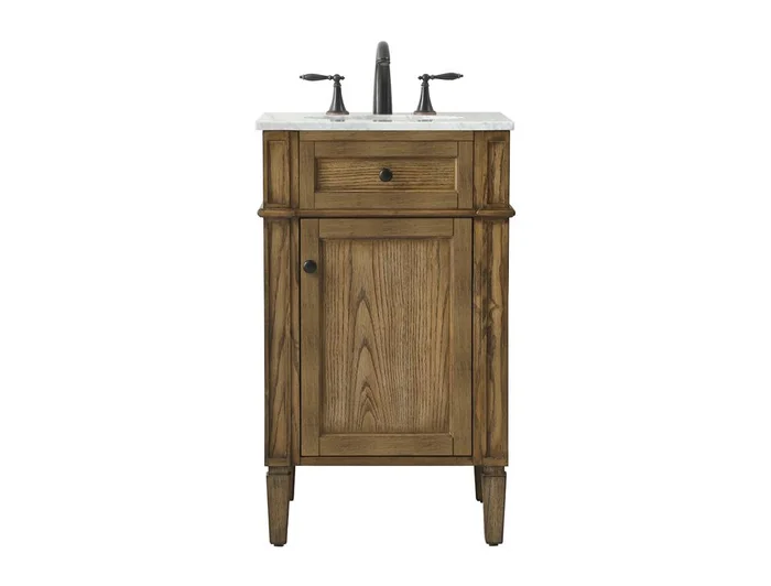 Elegant Furniture & Lighting – Park Avenue 21 inch Single bathroom vanity in driftwood – VF12521DW
