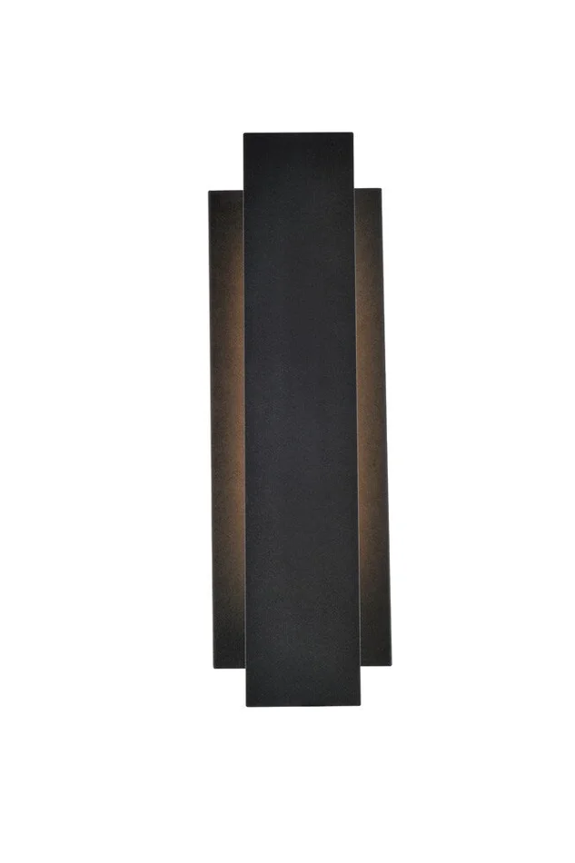 Elegant Furniture & Lighting – Raine Integrated LED wall sconce in black – LDOD4005BK