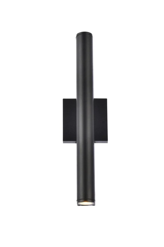 Elegant Furniture & Lighting – Raine Integrated LED wall sconce in black – LDOD4008BK