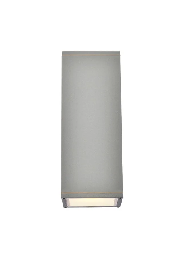 Elegant Furniture & Lighting – Raine Outdoor Wall in Silver – LDOD4042S