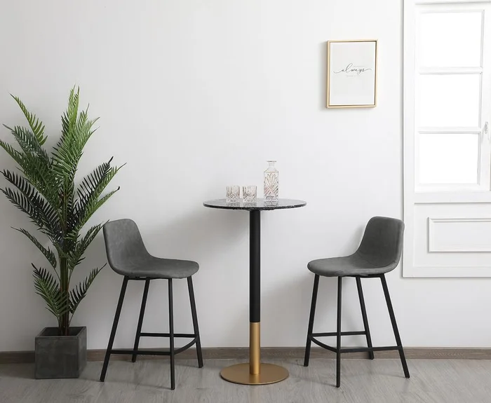 Elegant Furniture & Lighting – Ronan 23 inch pub table in black – AF110224BK