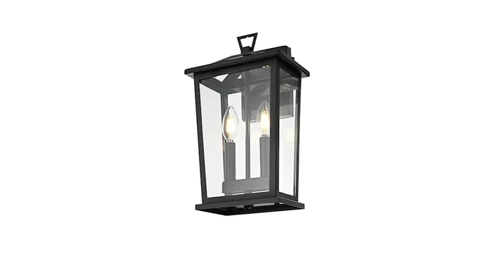 Elegant Lighting Berks 2 Light 15″ Tall Outdoor Wall Sconce