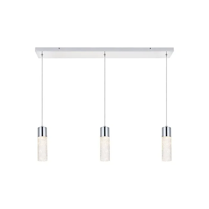 Elegant Lighting Constellation 3 light Chrome LED Pendant