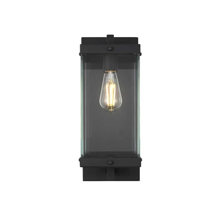 Elegant Lighting Julien 7 inch Outdoor Wall Sconce in Black