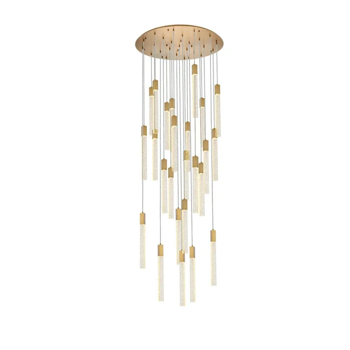 Elegant Lighting Weston 25 lights pendant in satin gold