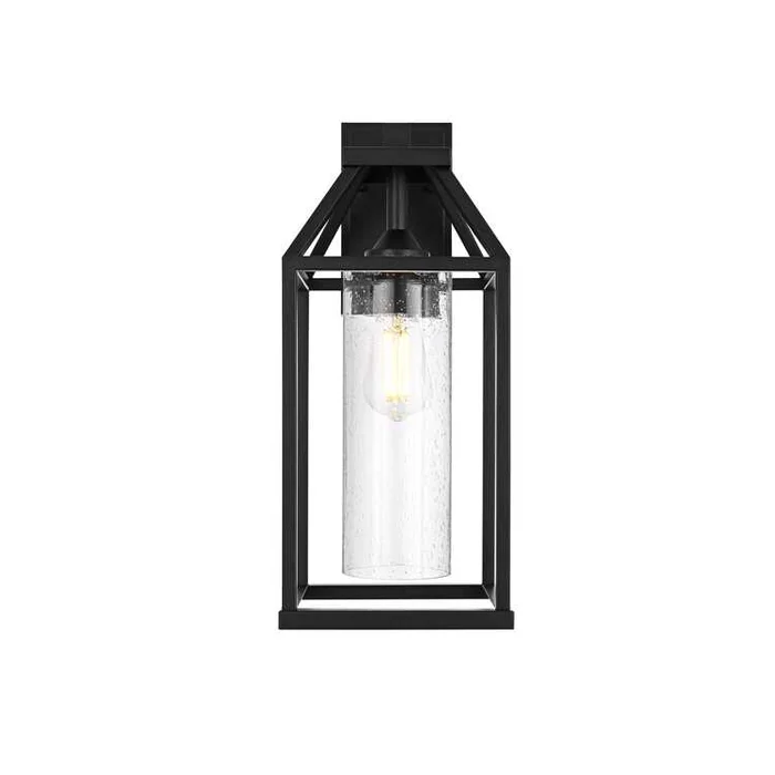 Elegant Lighting Zora 19 inch Outdoor Wall sconce in Black