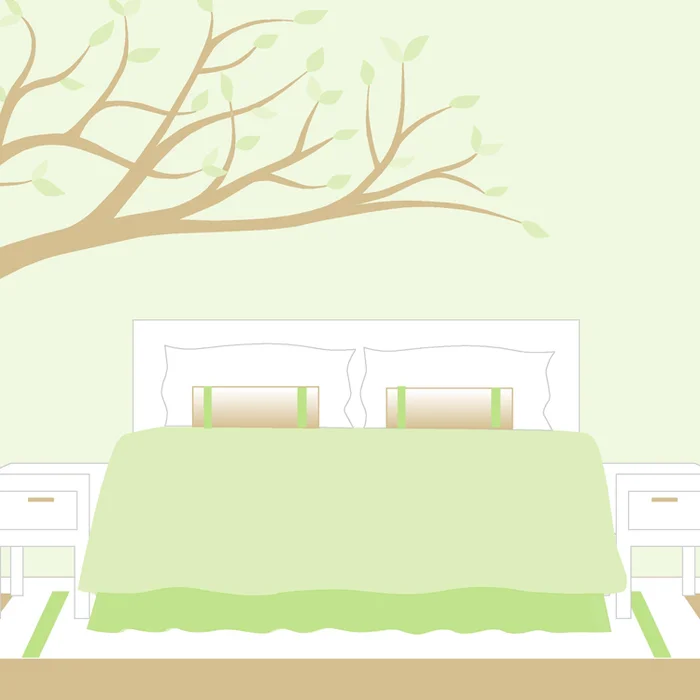 Elephants on the Wall Silhouettes Branches Paint by Number Wall Murals