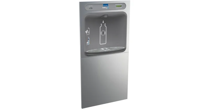 Elkay EZH20 19-3/4″ Recessed Hands Free Bottle Filler with Green Ticker™