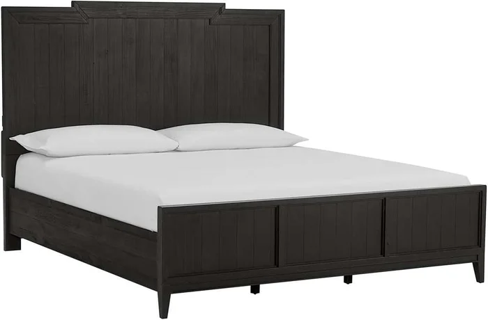 Emery Park – Camden Queen Non Storage Panel Bed in Domino Finish