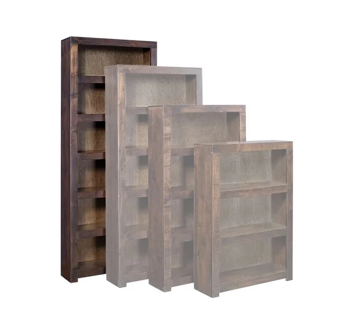 Emery Park – Contemporary Alder 84in Bookcase in Tobacco Finish – DL3484-TOB