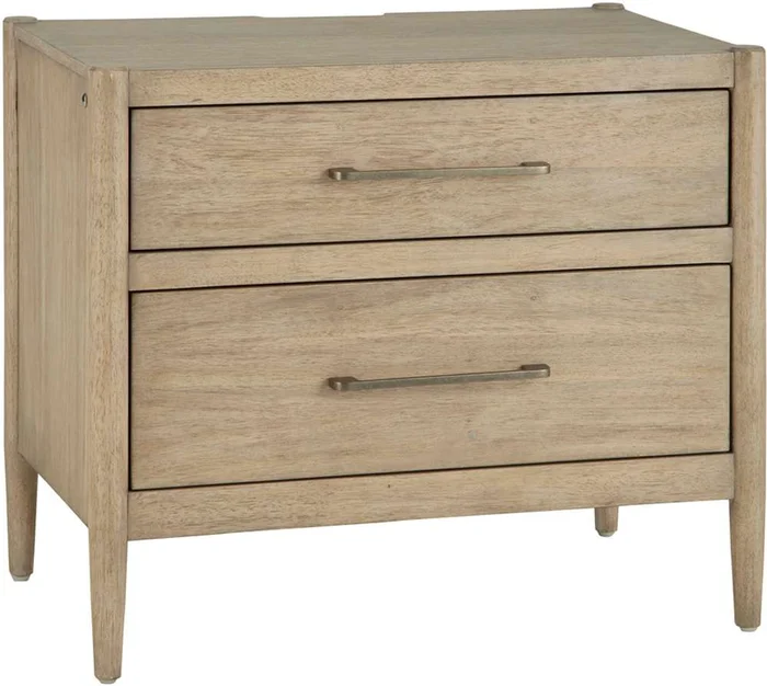 Emery Park – Shiloh 2 Drawer Liv360 Nightstd in Champagne Finish – I430-450