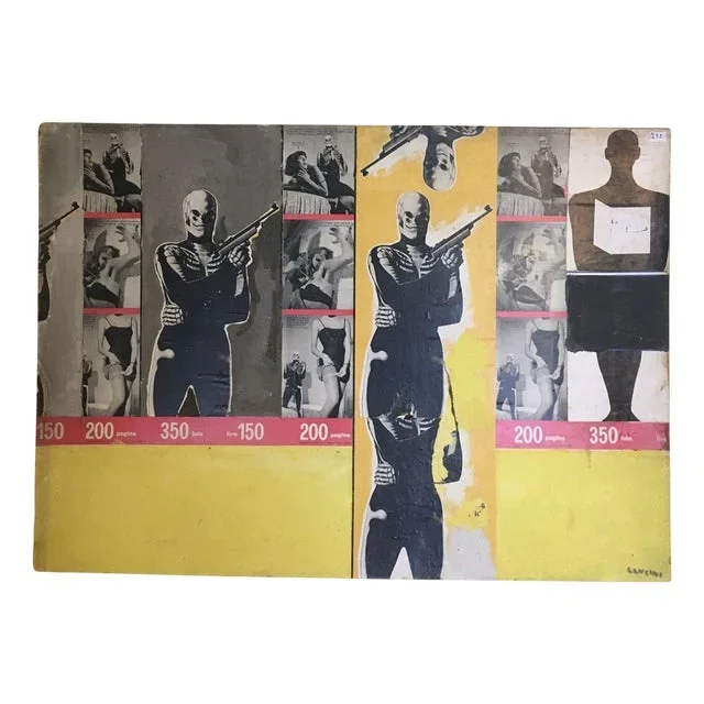 Ermete Lancini, Abstract Collage, 1960s, Mixed Media