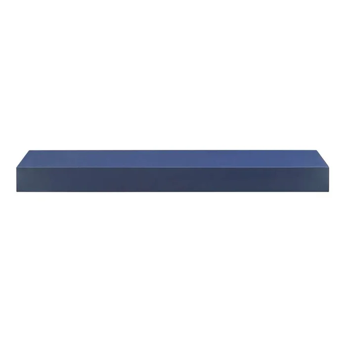 Euro Style – Barney 24in Floating Shelf/Shelving in High Gloss White – 09740-WHT
