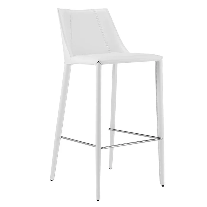 Euro Style – Kalle Bar Stool in White – 30918-WHT-MP1