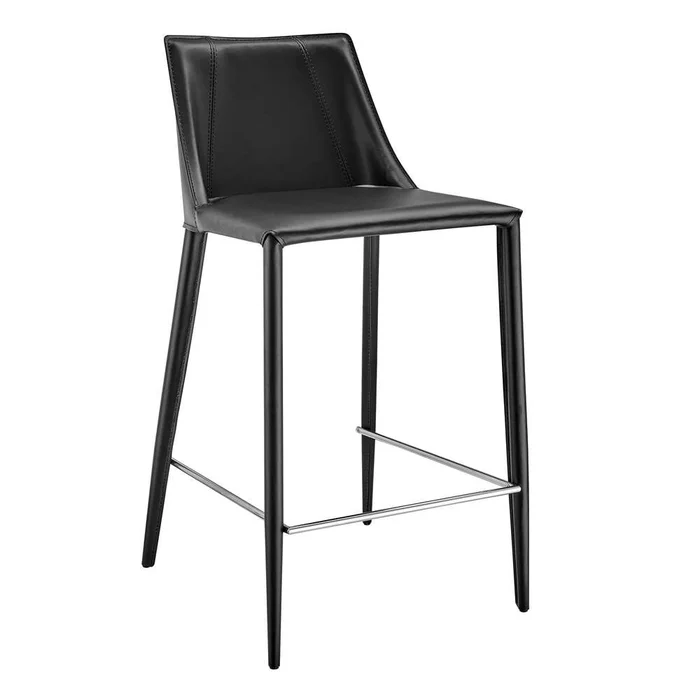 Euro Style – Kalle Counter Stool in Black – 30916-BLK-MP1