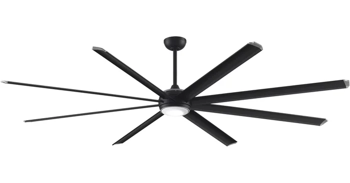 Fanimation Stellar Custom 96″ 8 Blade Indoor / Outdoor DC Motor Ceiling Fan – Remote Control and LED Light Kit Included