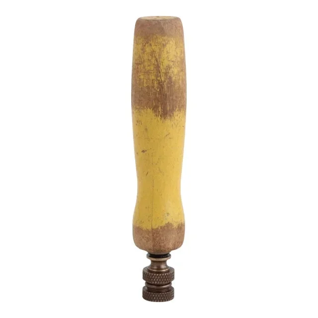 Farmhouse Style Distressed Wood Lamp Finial
