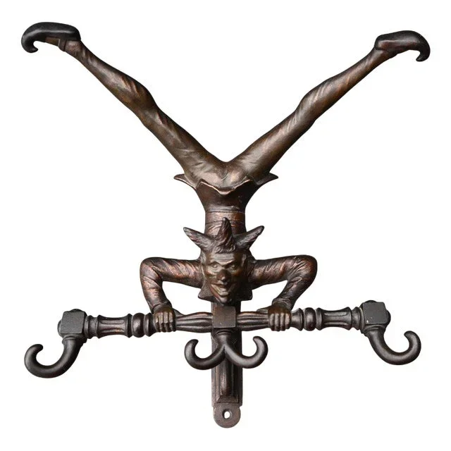 Figurative Coat Rack in Cast Iron