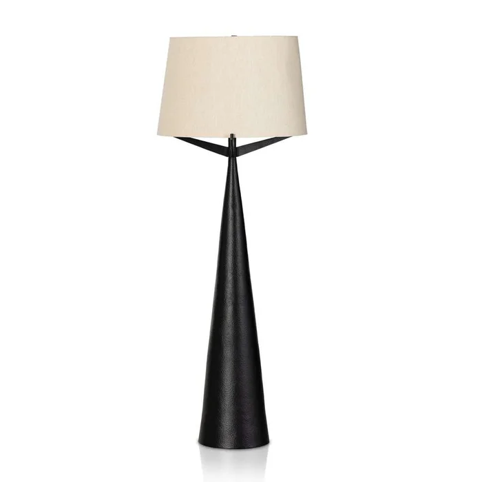 Four Hands – Asher – Ziggy Floor Lamp – Hammered Black Aluminum – 235073-001