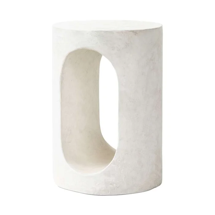 Four Hands – Chandler – Samson End Table – Textured Lunar Concrete – 240102-001