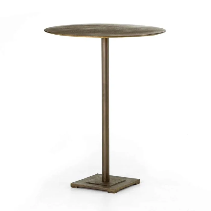 Four Hands – Fannin Bar and Counter Table – Acid Etched Aged Brass – 223303-005