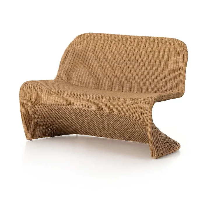 Four Hands – Grass Roots – Portia Outdoor Dining Bench-50in-Natural – 227840-002